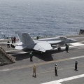 403-6224 USS Reagan - From Vulture's Row - F-18 Hornet